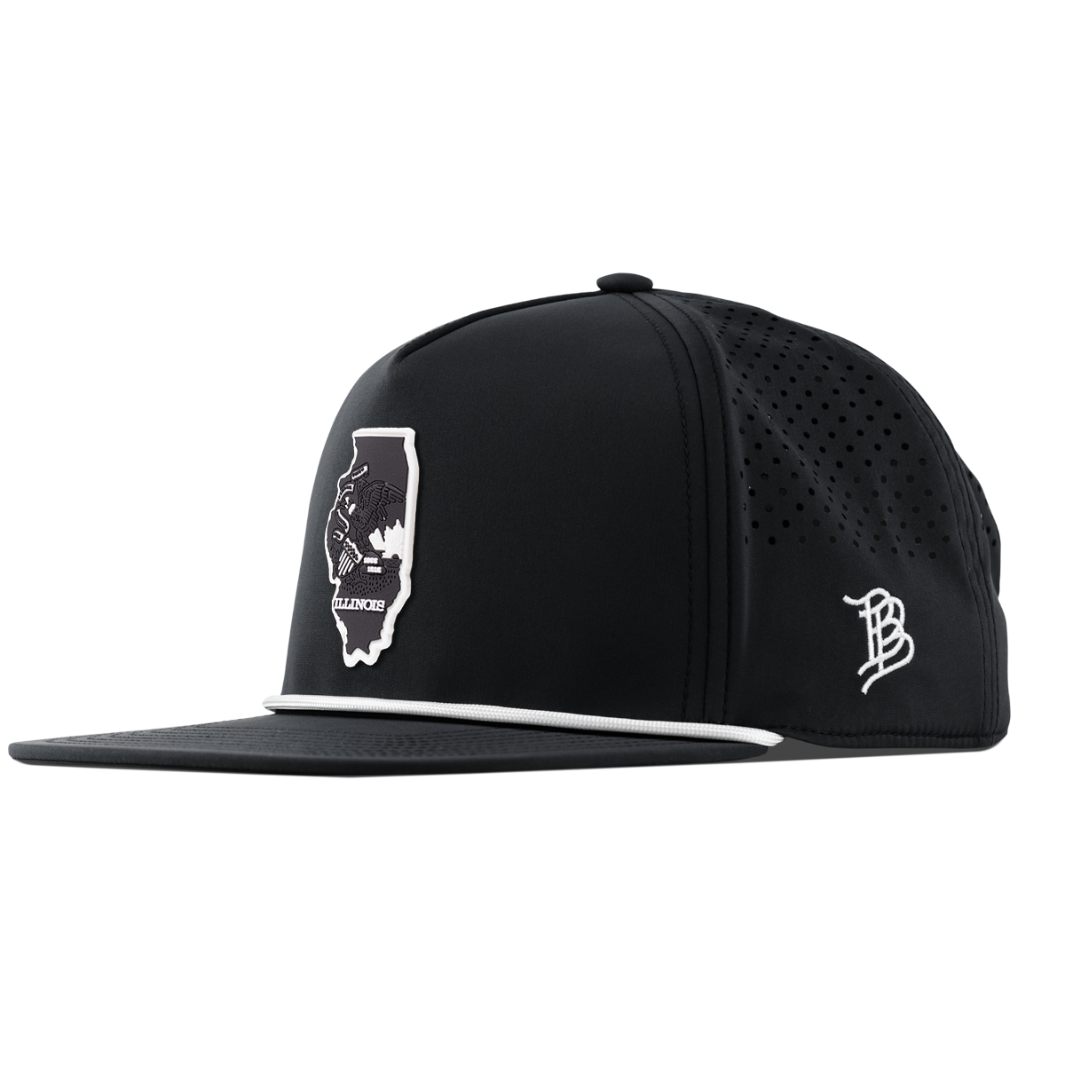Illinois Vintage Flat 5 Panel Rope Black