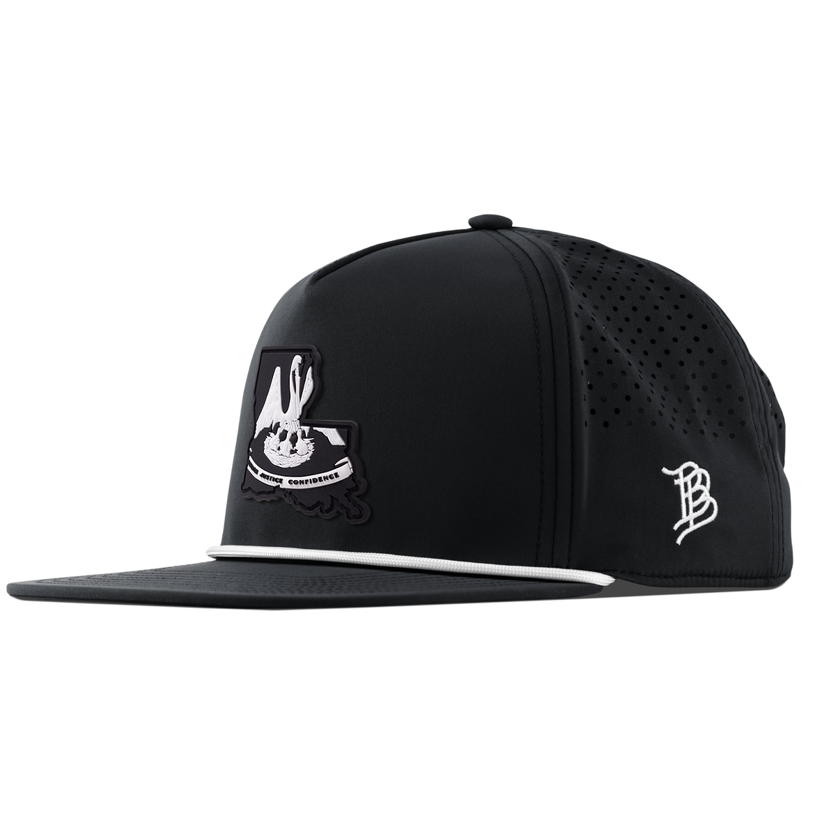 Louisiana Vintage Flat 5 Panel Rope Black