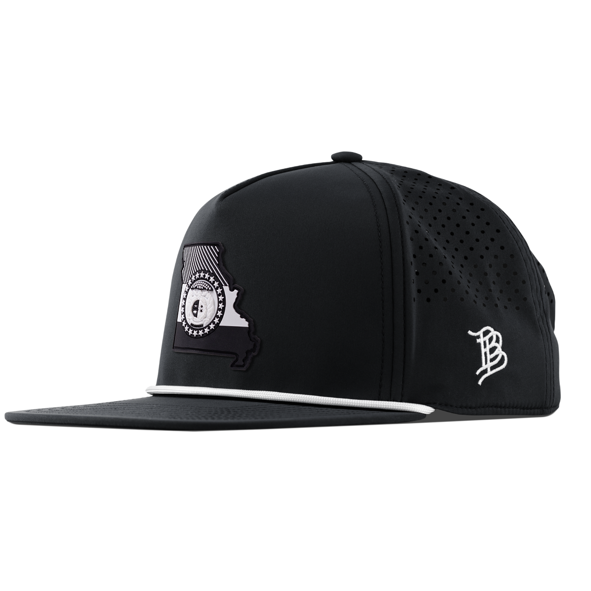 Missouri Vintage Flat 5 Panel Rope Black