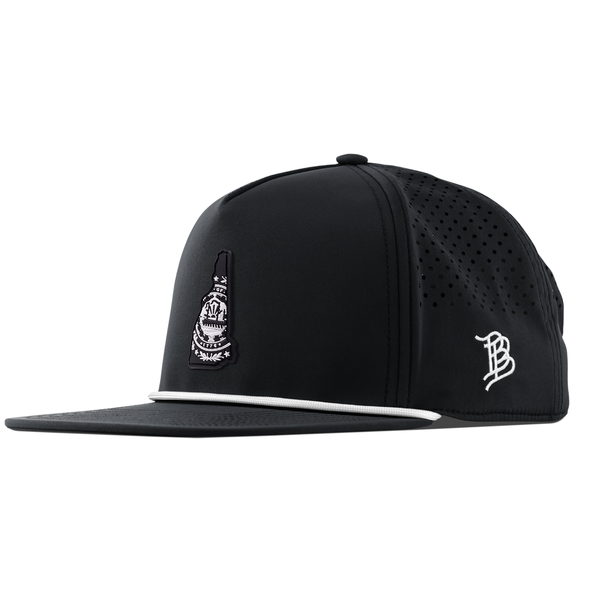 New Hampshire Vintage Flat 5 Panel Rope Black