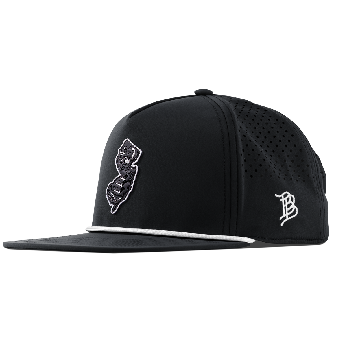 New Jersey Vintage Flat 5 Panel Rope Black