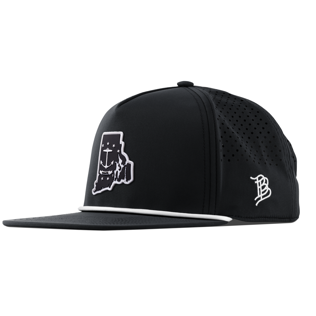 Rhode Island Vintage Flat 5 Panel Rope Black