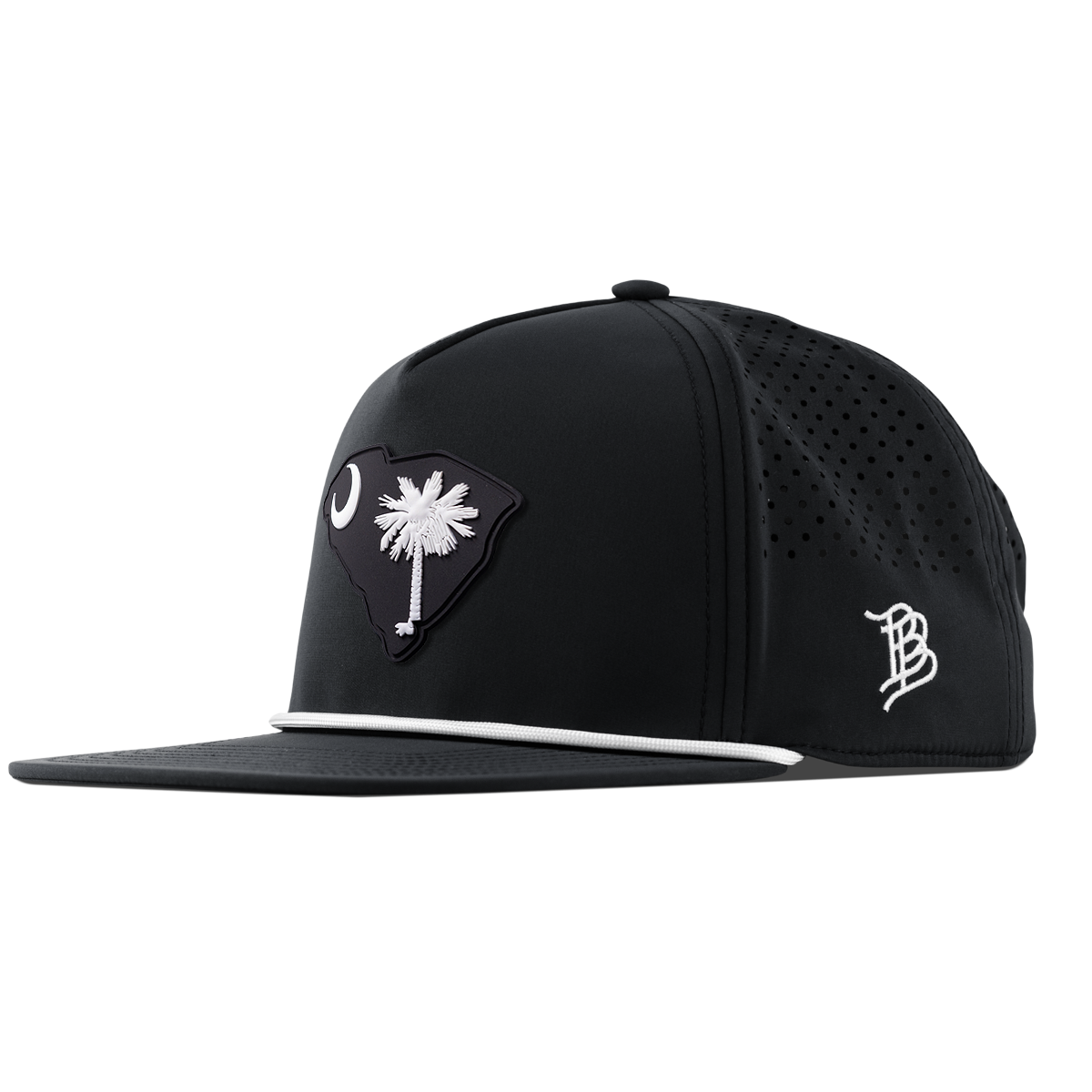South Carolina Vintage Flat 5 Panel Rope Black