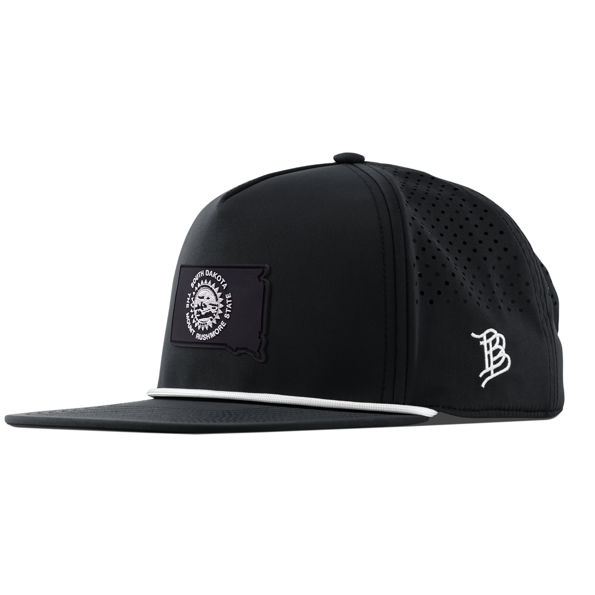 South Dakota Vintage Flat 5 Panel Rope Black