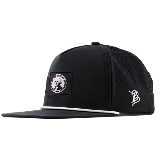 Washington Vintage Flat 5 Panel Rope Black
