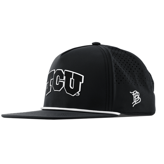 Texas Christian University "Vintage TCU Block" Flat 5 Panel Rope Black