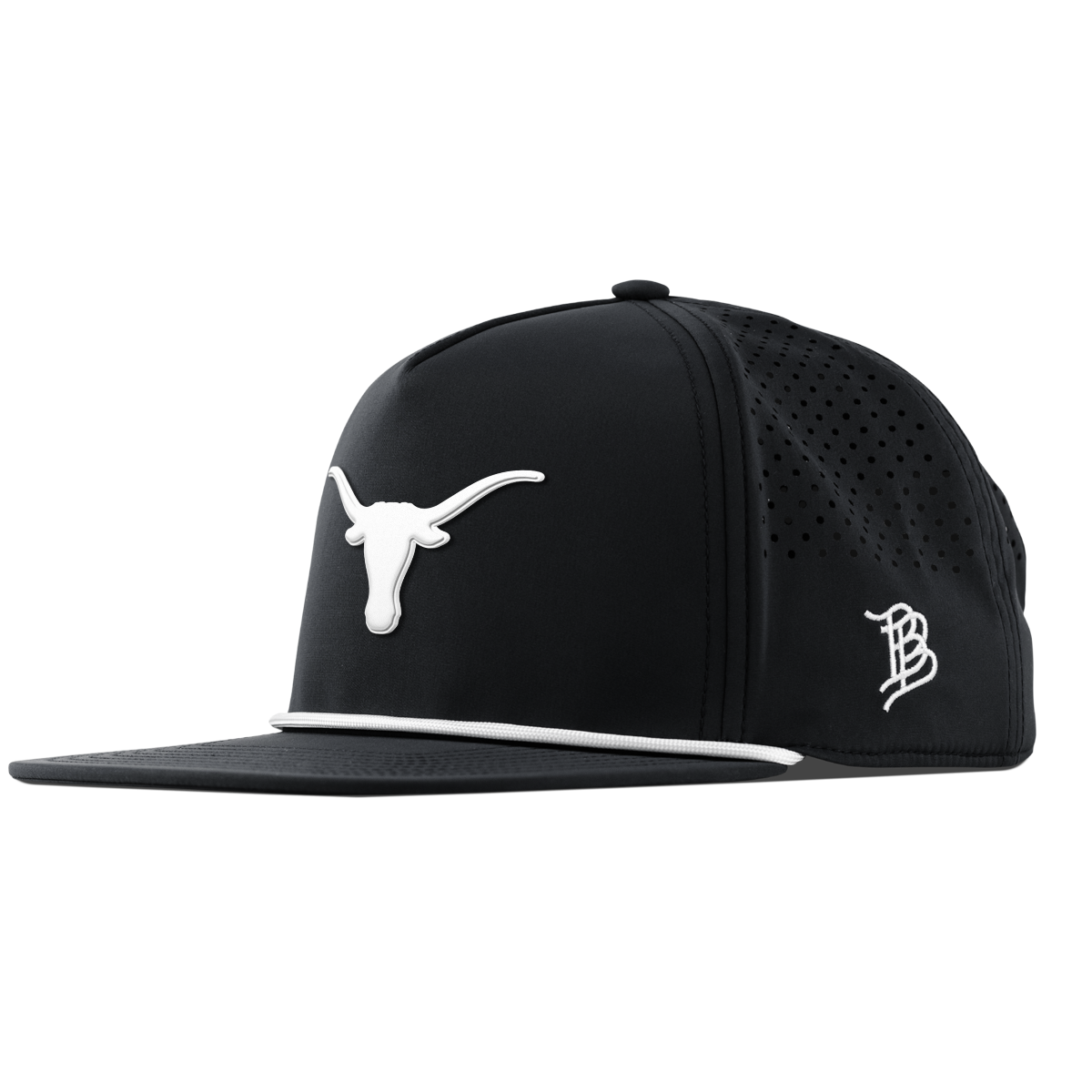University of Texas "Vintage Texas Longhorn" Flat 5 Panel Rope Black