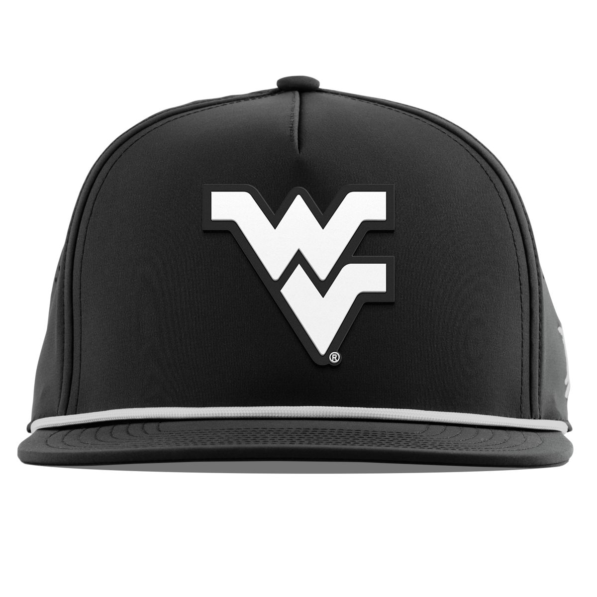 West Virginia University "Vintage West Virginia Team Logo" Flat 5 Panel Rope Black