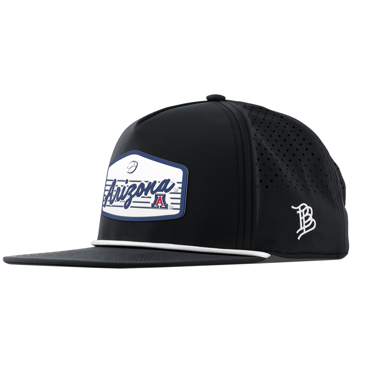University of Arizona "Wildcats Football" Flat 5 Panel Rope Black