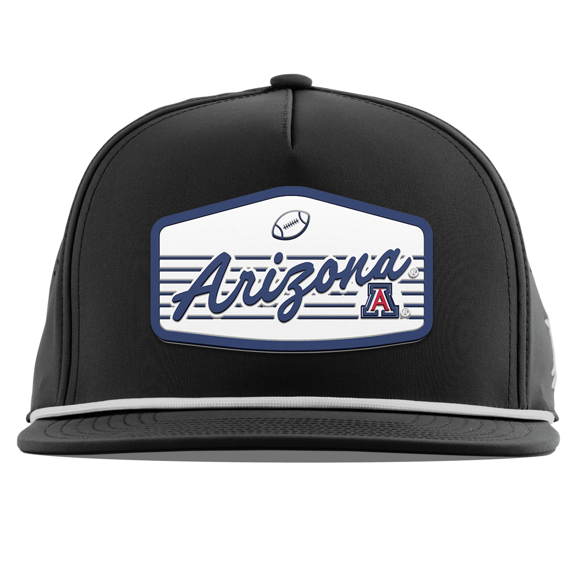 University of Arizona "Wildcats Football" Flat 5 Panel Rope Black