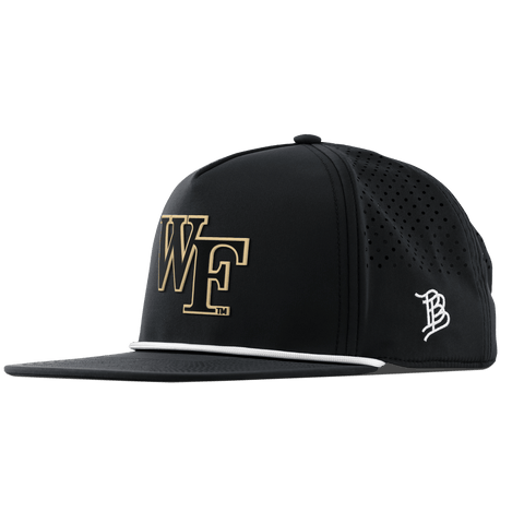 Wake Forest University "Wake Forest Block" Flat 5 Panel Rope Black