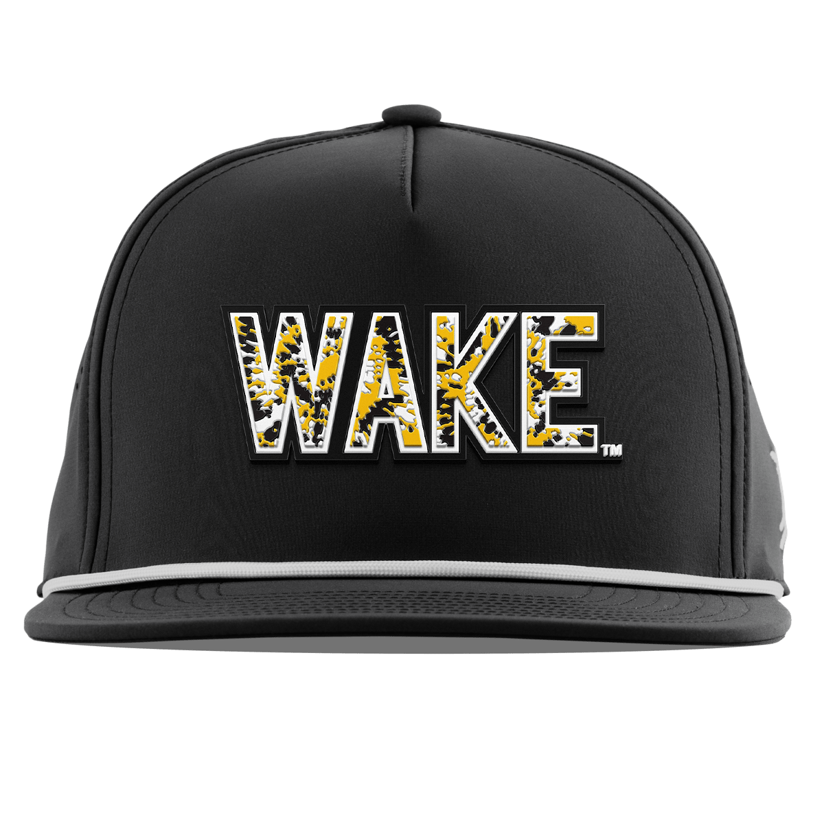 Wake Forest University "Wake Tie Dye" Flat 5 Panel Rope Black