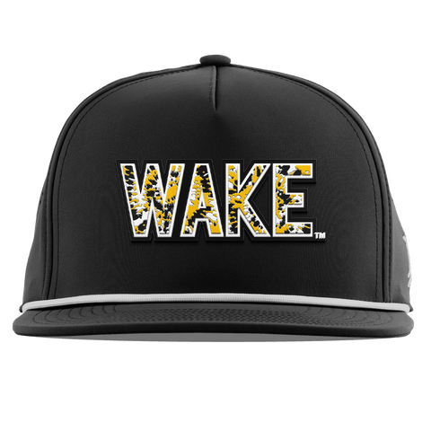 Wake Forest University "Wake Tie Dye" Flat 5 Panel Rope Black
