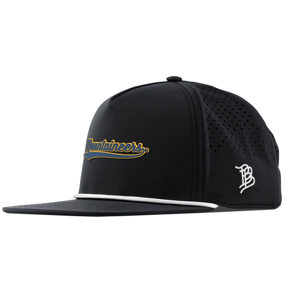 West Virginia University "West Virginia Mountaineers Script" Flat 5 Panel Rope Black