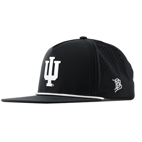 Indiana University "Whiteout Indiana Team Logo" Flat 5 Panel Rope Black