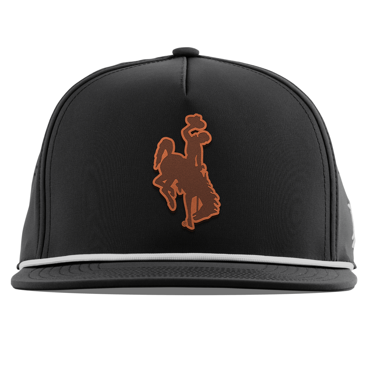 University of Wyoming "Wyoming Cowboy Dark" Flat 5 Panel Rope Black