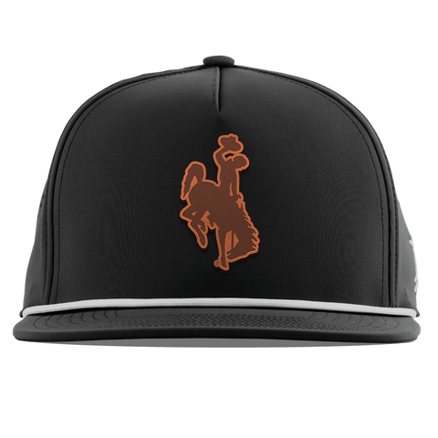 University of Wyoming "Wyoming Cowboy Dark" Flat 5 Panel Rope Black