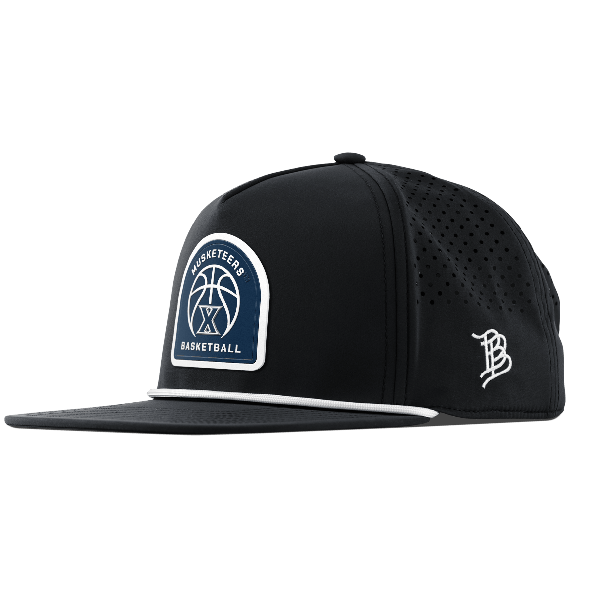 Xavier University "Xavier Basketball" Flat 5 Panel Rope Black