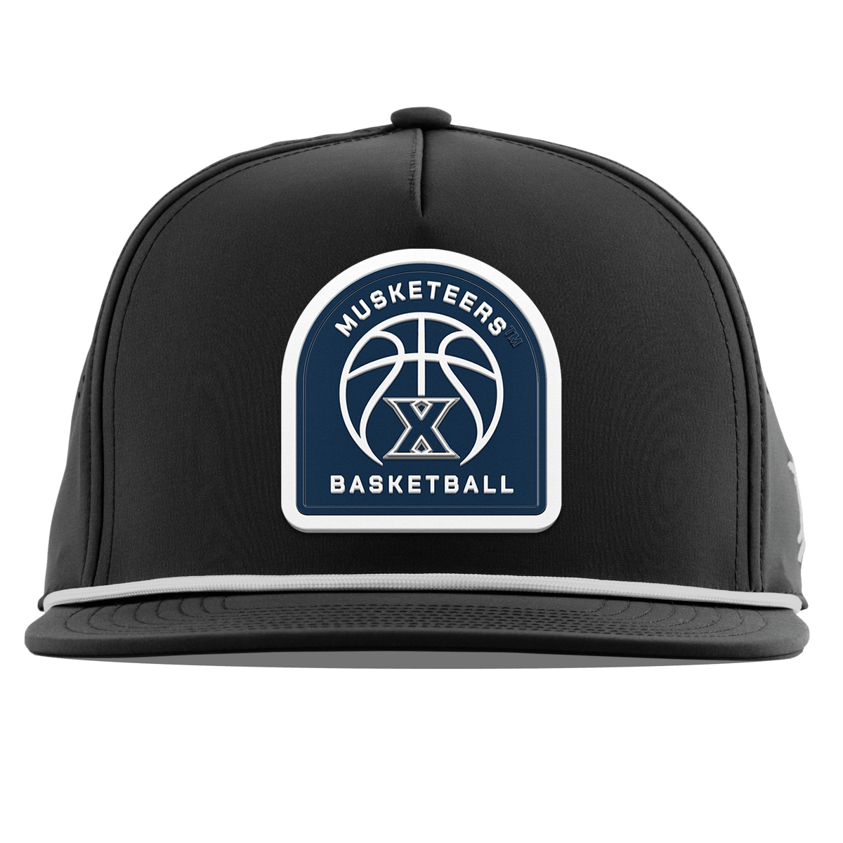 Xavier University "Xavier Basketball" Flat 5 Panel Rope Black