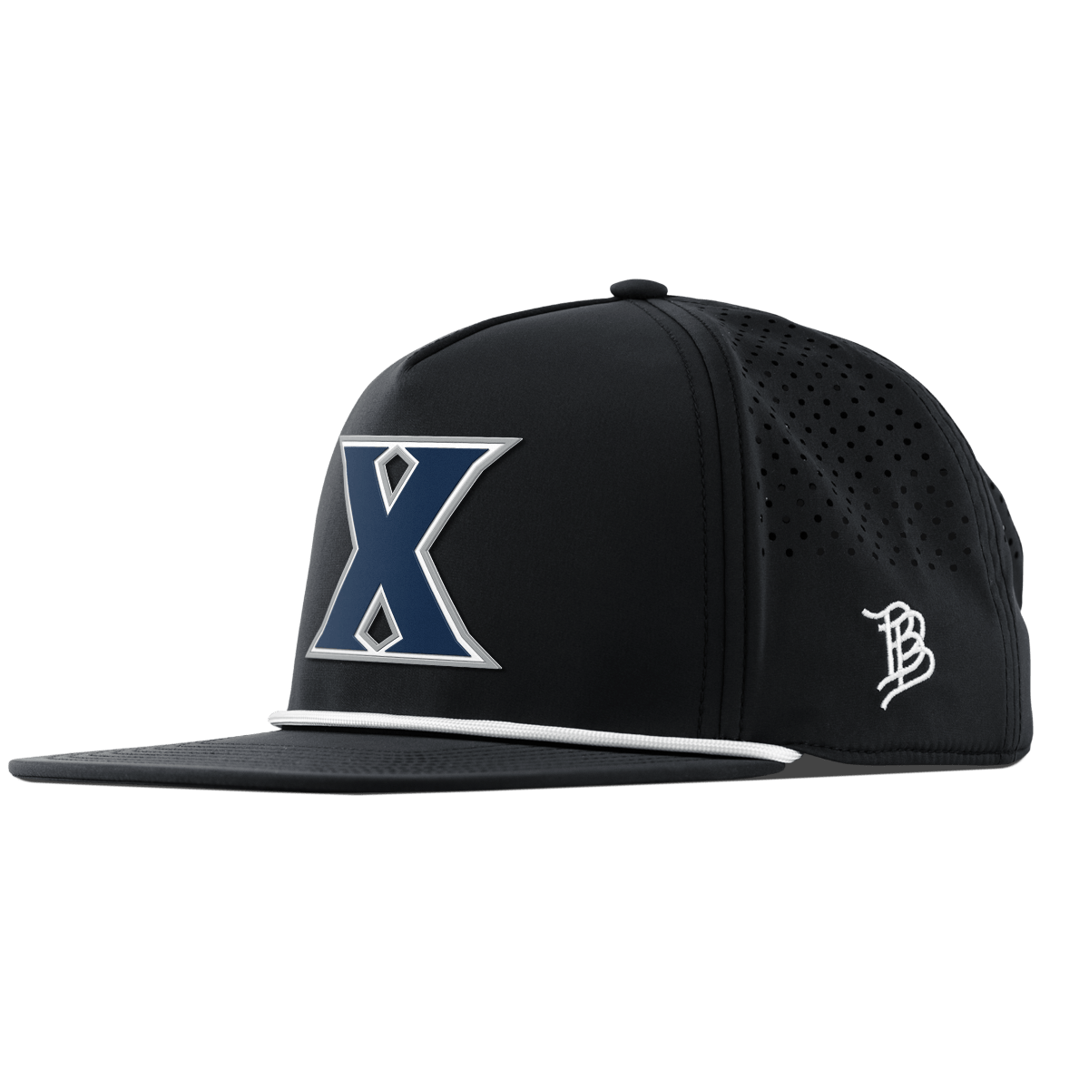 Xavier University "Xavier Block" Flat 5 Panel Rope Black
