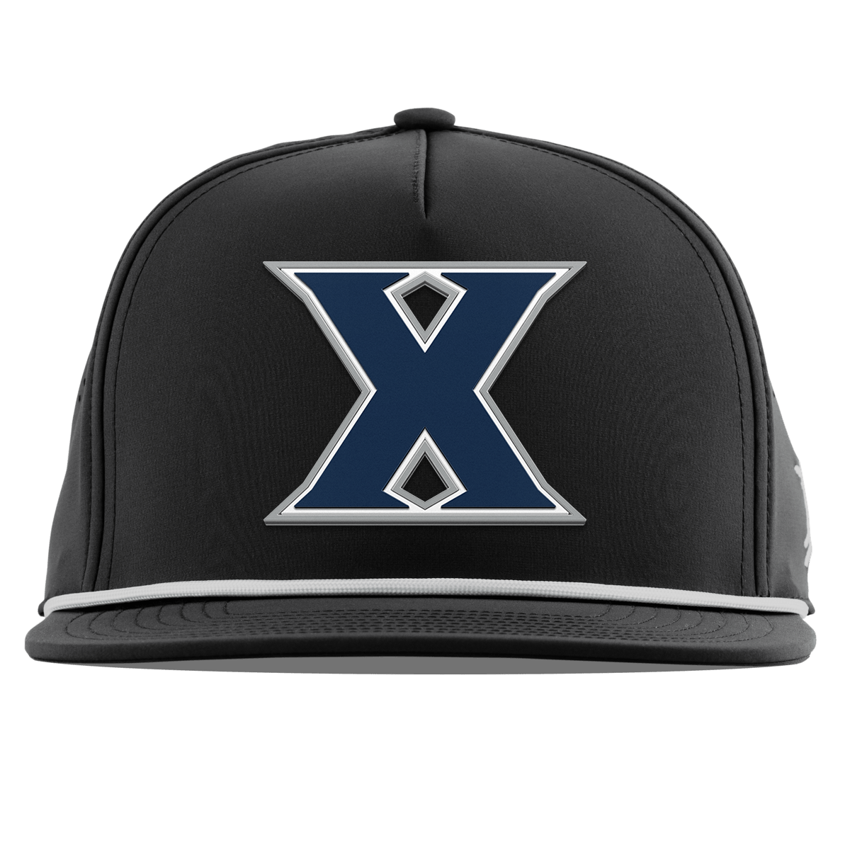 Xavier University "Xavier Block" Flat 5 Panel Rope Black