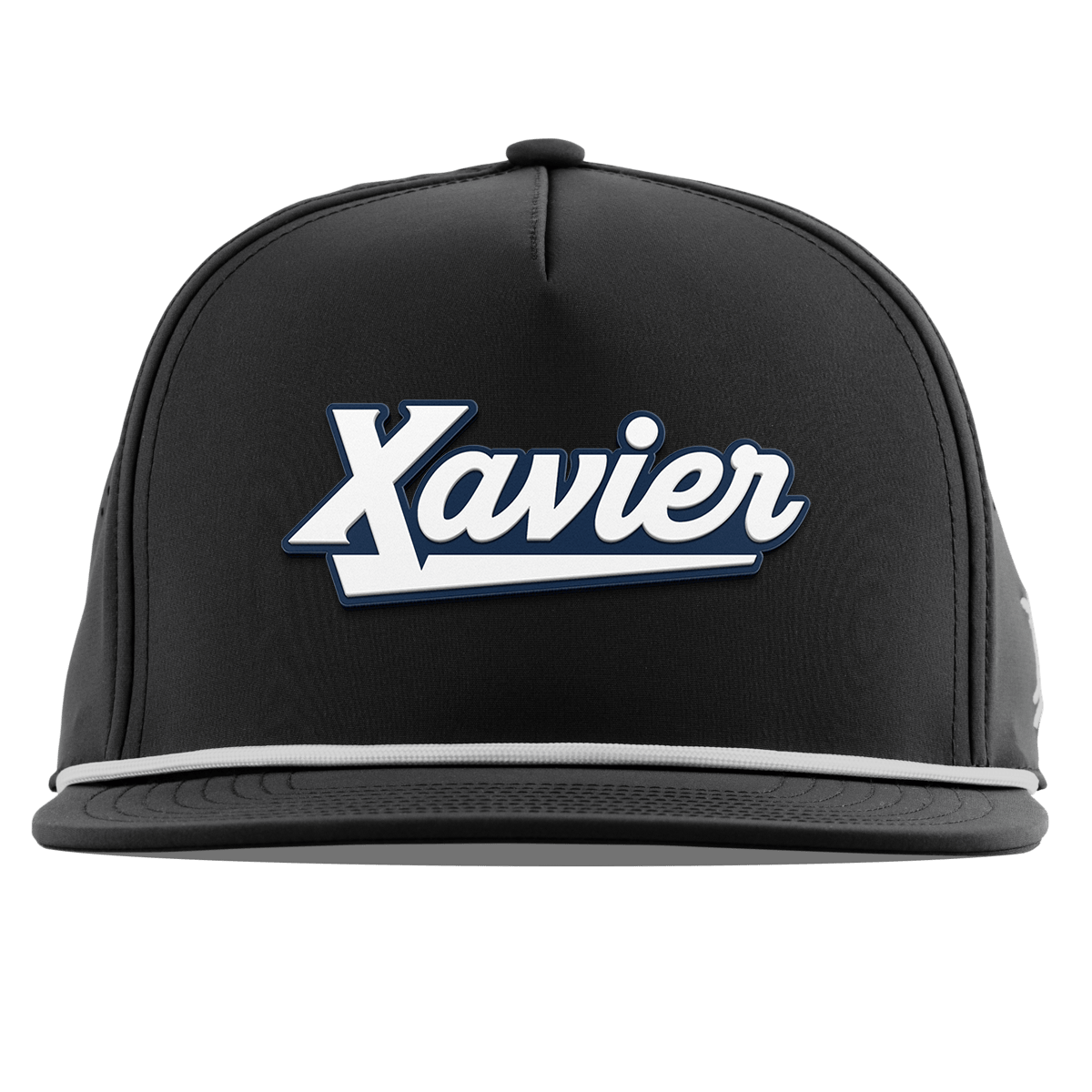 Xavier University "Xavier Script" Flat 5 Panel Rope Black