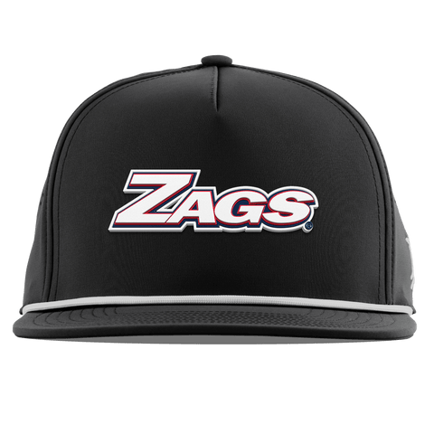 Gonzaga University "Zags Block" Flat 5 Panel Rope Black