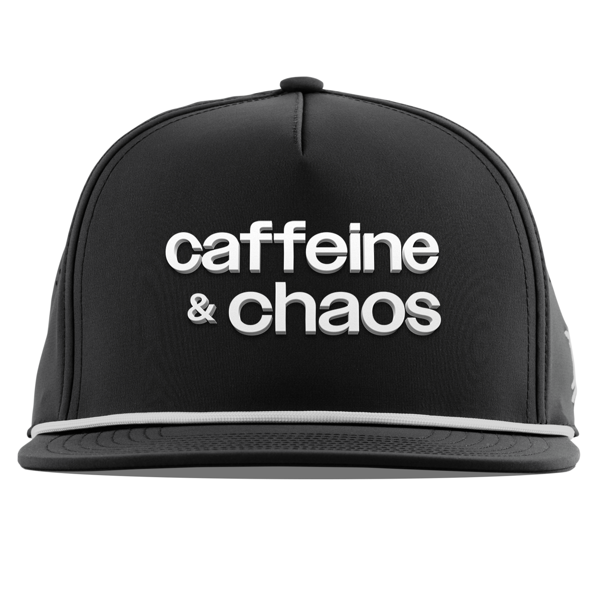 Caffeine & Chaos Flat 5 Panel Rope Black