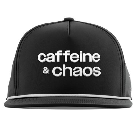 Caffeine & Chaos Flat 5 Panel Rope Black