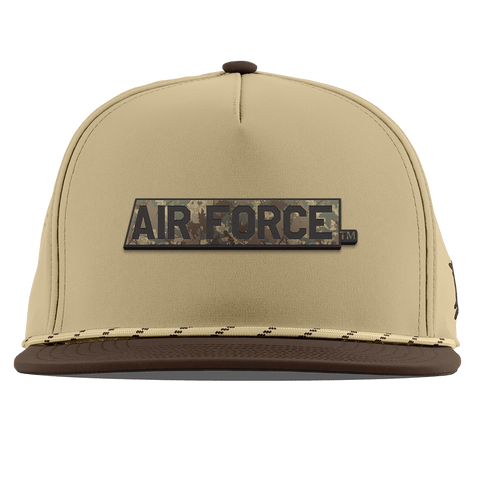 Air Force Academy "Air Force Timber Camo Series" Flat 5 Panel Rope Desert/Brown