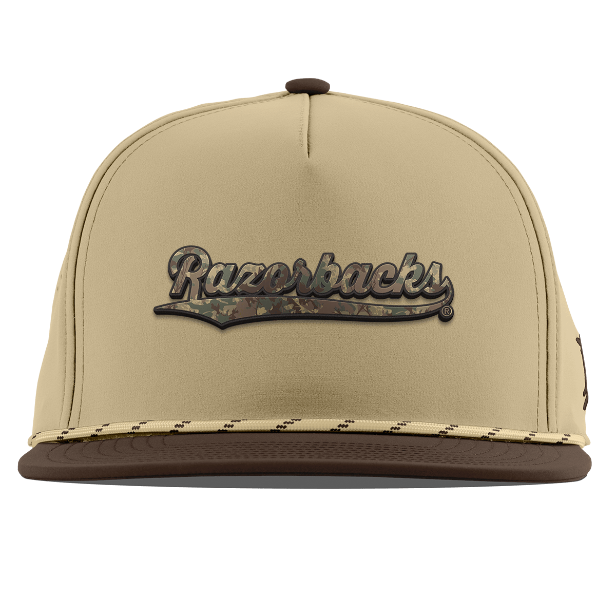 University of Arkansas "Arkansas Timber Camo Series" Flat 5 Panel Rope Desert/Brown