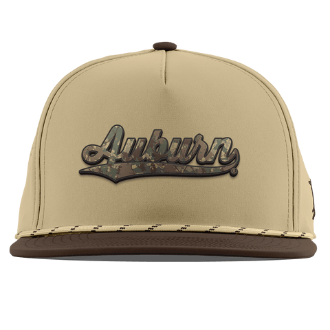 Auburn University "Auburn Timber Camo Series" Flat 5 Panel Rope Desert/Brown