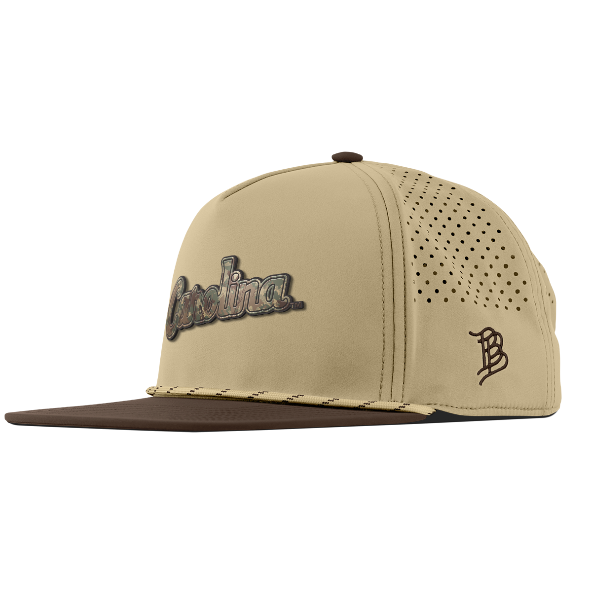 University of North Carolina "Carolina Timber Camo Series" Flat 5 Panel Rope Desert/Brown
