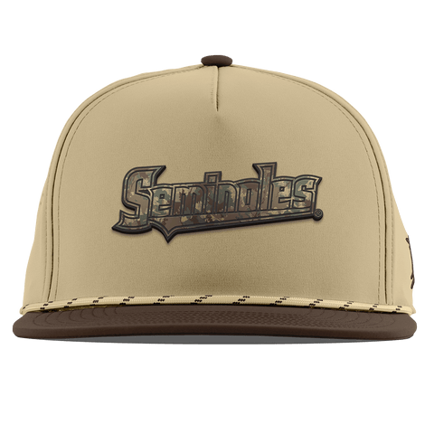 Florida State University "FSU Timber Camo Series" Flat 5 Panel Rope Desert/Brown