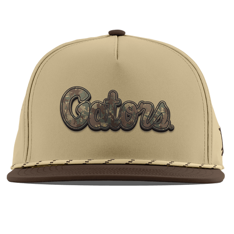 University of Florida "Florida Timber Camo Series" Flat 5 Panel Rope Desert/Brown