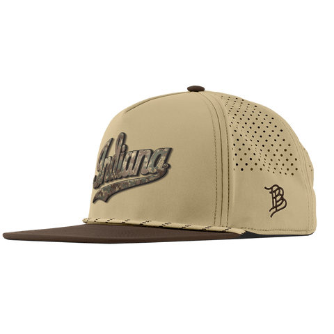 Indiana University "Indiana Timber Camo Series" Flat 5 Panel Rope Desert/Brown