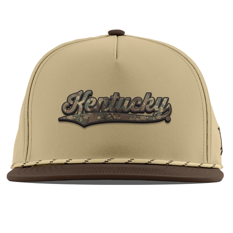 University of Kentucky "Kentucky Timber Camo Series" Flat 5 Panel Rope Desert/Brown