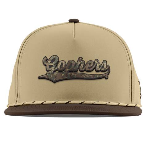 University of Minnesota "Minnesota Timber Camo Series" Flat 5 Panel Rope Desert/Brown