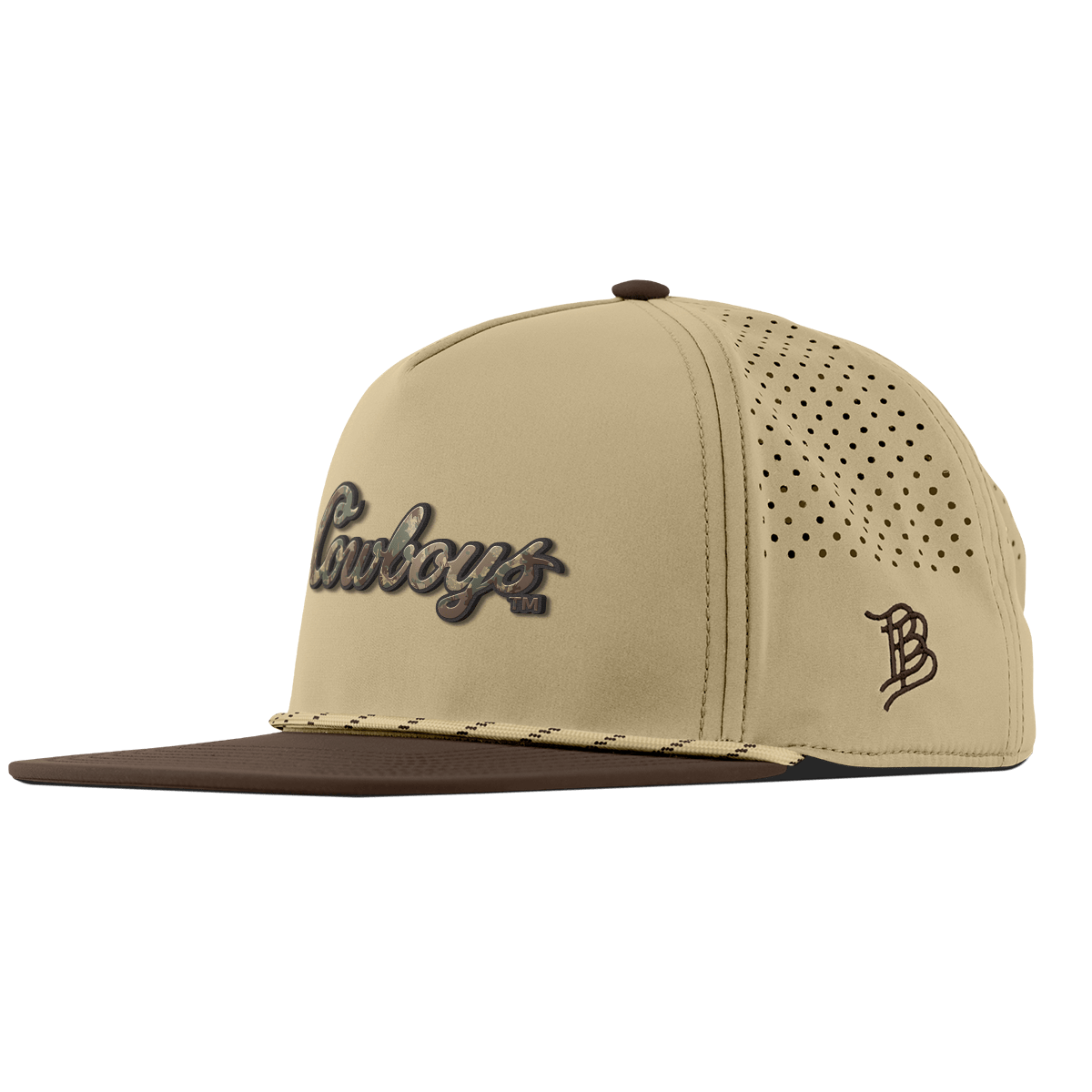 Oklahoma State University "Oklahoma State Timber Camo Series" Flat 5 Panel Rope Desert/Brown