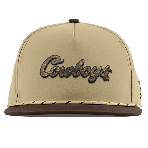 Oklahoma State University "Oklahoma State Timber Camo Series" Flat 5 Panel Rope Desert/Brown