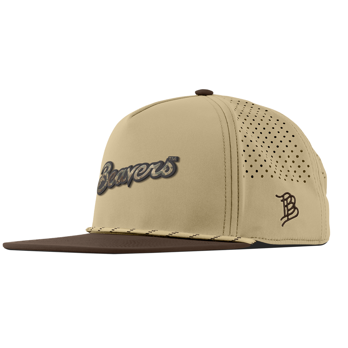 Oregon State University "Oregon State Timber Camo Series" Flat 5 Panel Rope Desert/Brown