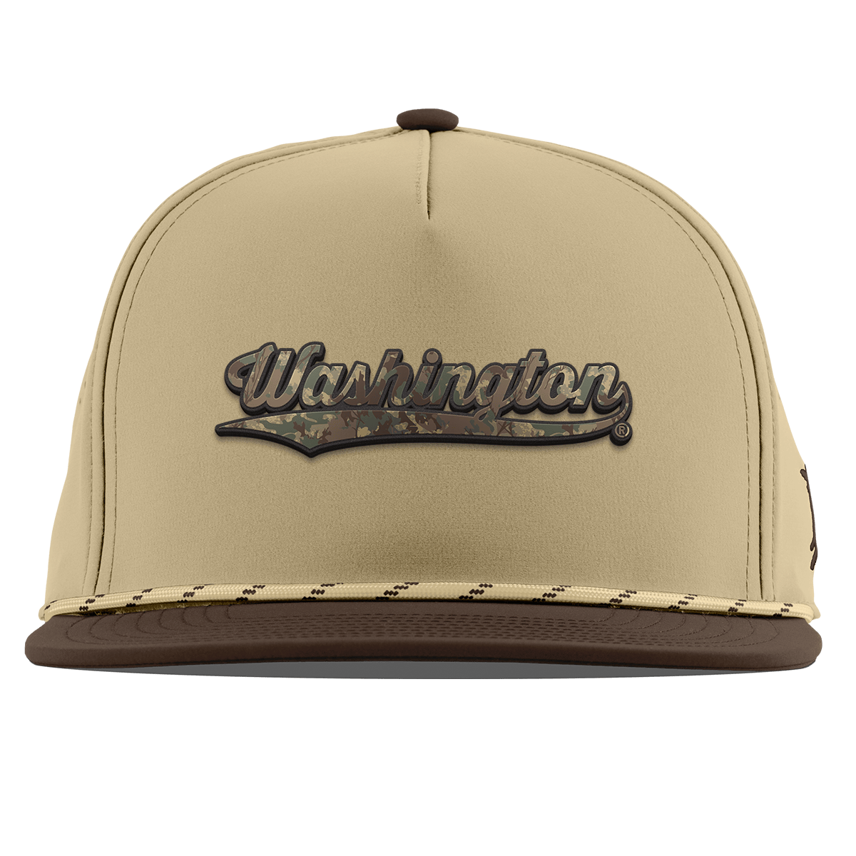 University of Washington "Washington Timber Camo Series" Flat 5 Panel Rope Desert/Brown