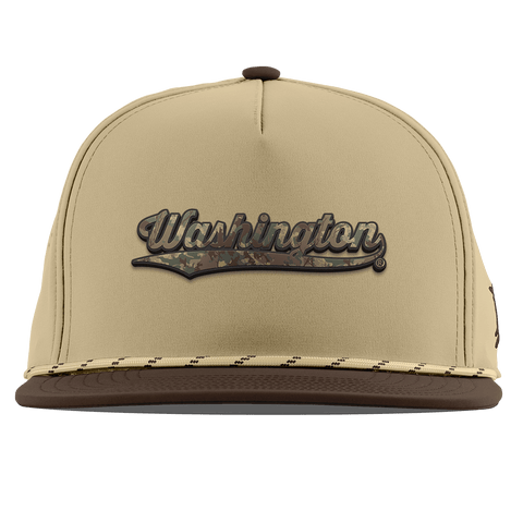 University of Washington "Washington Timber Camo Series" Flat 5 Panel Rope Desert/Brown