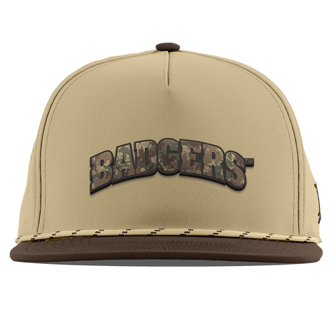 University of Wisconsin "Wisconsin Timber Camo Series" Flat 5 Panel Rope Desert/Brown