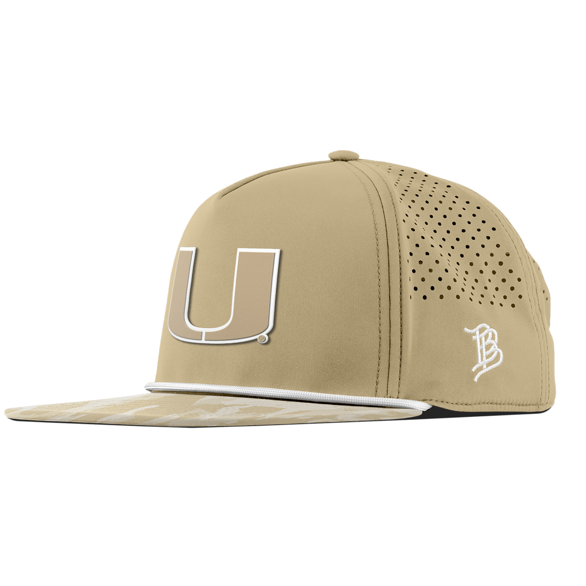 University of Miami "Miami Desert Camo Series" Flat 5 Panel Rope Desert/Desert Camo