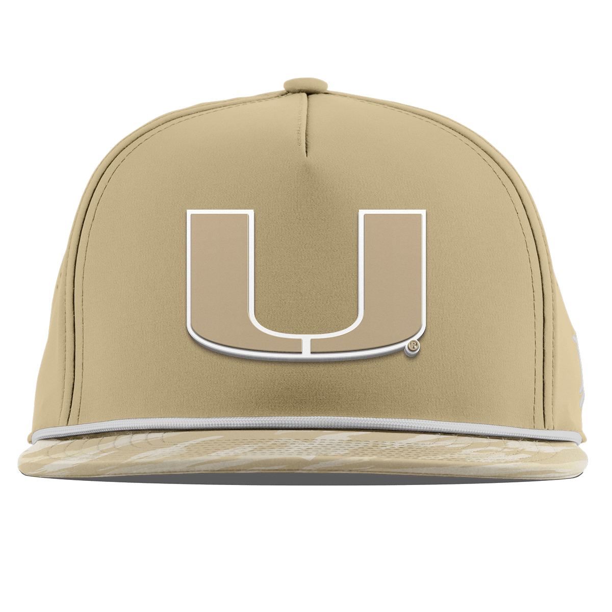 University of Miami "Miami Desert Camo Series" Flat 5 Panel Rope Desert/Desert Camo