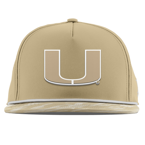 University of Miami "Miami Desert Camo Series" Flat 5 Panel Rope Desert/Desert Camo