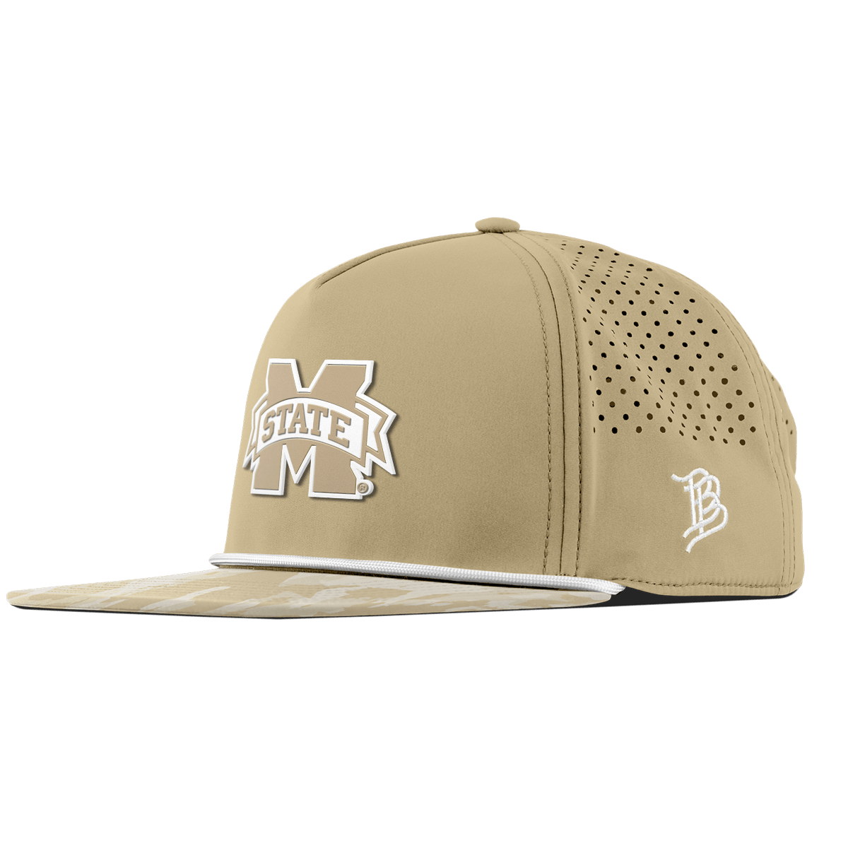 Mississippi State University "Mississippi State Desert Camo Series" Flat 5 Panel Rope Desert/Desert Camo