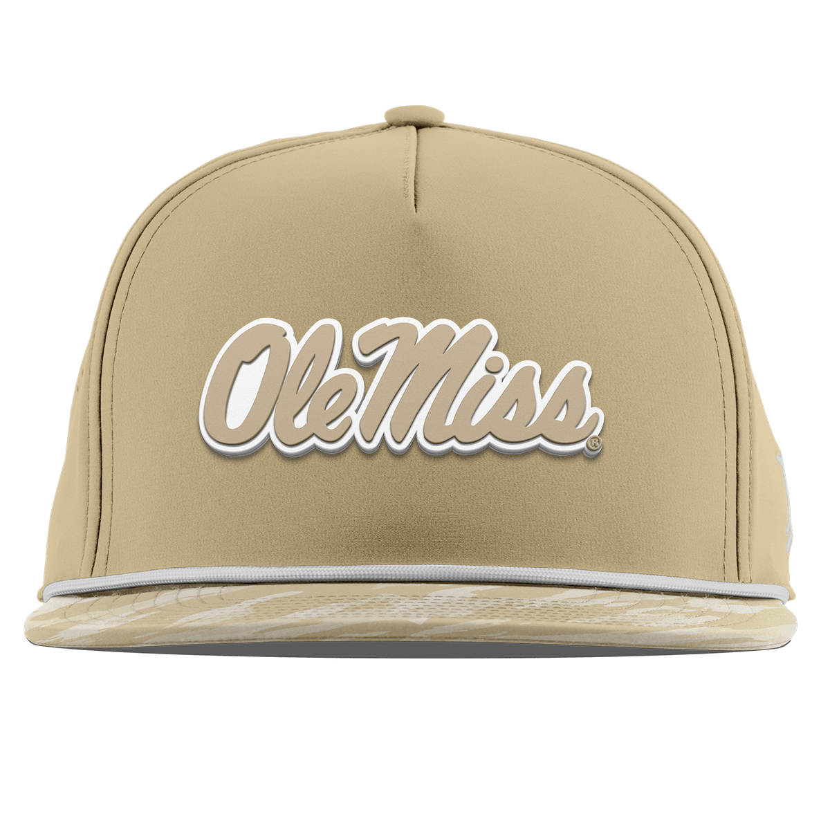 University of Mississippi "Ole Miss Desert Camo Series" Flat 5 Panel Rope Desert/Desert Camo