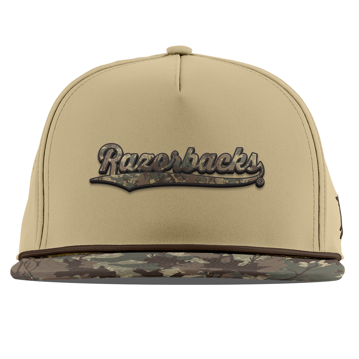 University of Arkansas "Arkansas Timber Camo Series" Flat 5 Panel Rope Desert/Timber Camo